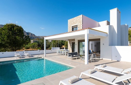 Pefkos Villa | Superb Rhodes Villa | Villa Nyx & Helios | 3 Bedrooms | Private Pool | Lovely.