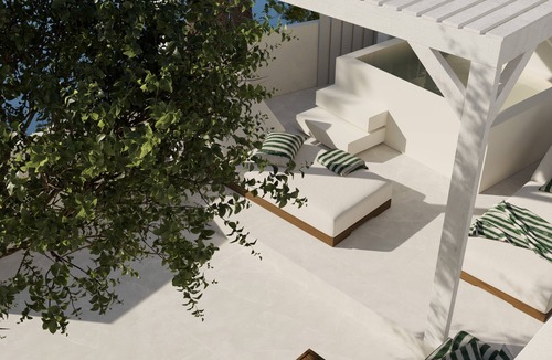 Stegna Apartment | Theros Luxury apartments - 5 minutes from the beach. Hot tub and BBQ facilities.