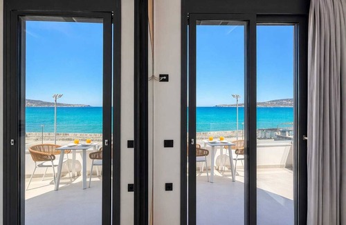 Kalyves Villa | Three bedroom villa in the sea front on Crete in Kalives with private Jacuzzi .