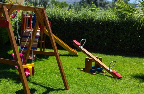 Rethymno Villa | Vasia Villa, Pool, Playground & Close to the Beach