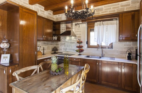 Stavromenos Villa | Villa Alea, Luxury stone villa with private pool and delicate decoration.