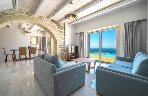 Zerviana Villa | Villa Alkinoos | Luxury villa with amazing seaview close to Falassarna