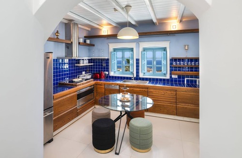 Kamari Villa | Villa Almyra, Divine Sea Views, Private Pool, Furnished Terrace, Indoor.