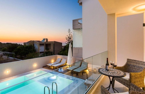 Kalathas Villa | Villa Amelia I Free Mini van Private Pool