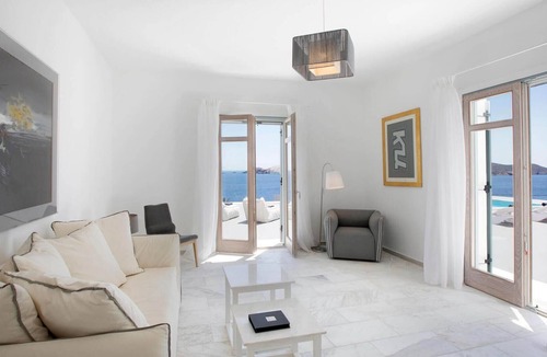 Xilokeratidi Villa | Villa Anemos & Petra, Sea view of Mykonos