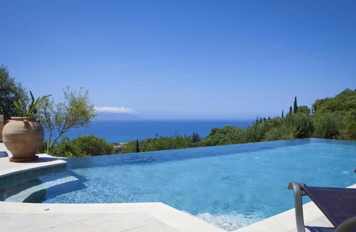 Skala Villa | Villa Asteri, Old Skala - Secluded Location - Panoramic Sea Views - Infinity Pool