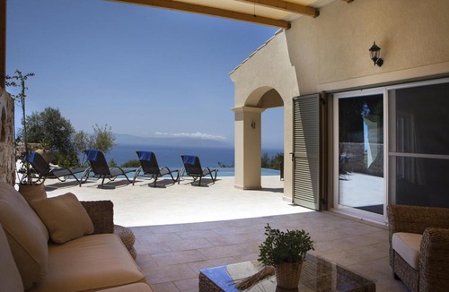 Skala Villa | Villa Asteri, Old Skala - Secluded Location - Panoramic Sea Views - Infinity Pool