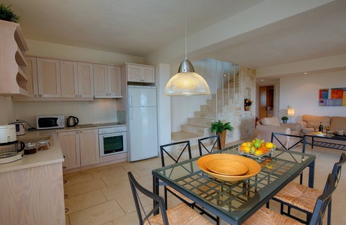Karavados Villa | Villa 'Asterias Ideales Resort' with Sea View, Wi-Fi and Air Conditioning