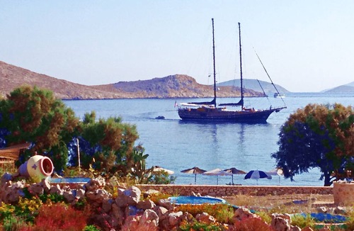 Halki Villa | Villa Blu beach front