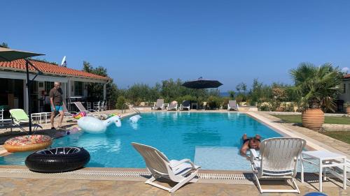 Acharavi Villa | Villa Eleni Corfu Acharavi 10 bedroom Seaview Villa with private pool