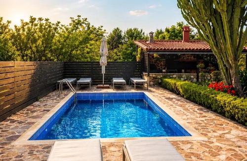 Antimachia Villa | Villa Elysian Private pool & garden view