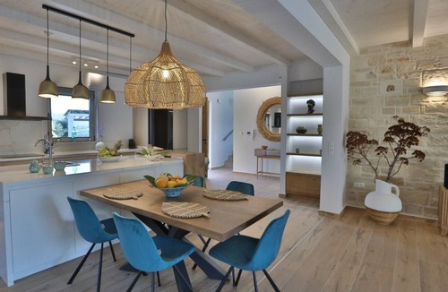 Asteri Villa | Villa Ephelia, relaxation in the olive grove, with sea view, Pool can be heated.