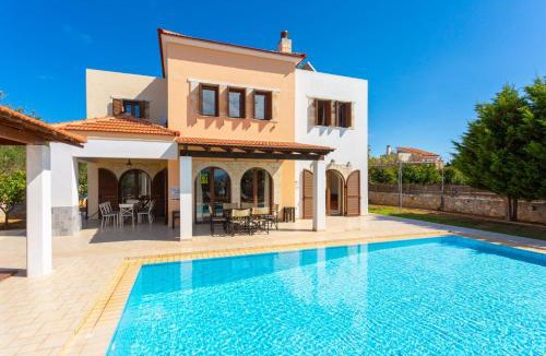 Kefalas Villa | Villa Eva Large Private Pool AC WiFi
