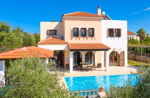 Kefalas Villa | Villa Eva Large Private Pool AC WiFi