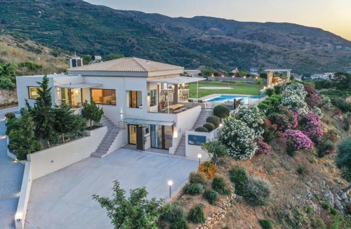 Katochori Villa | Villa Kedria with a panoramic ocean view