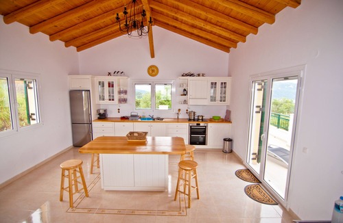 Arillas Villa | Villa Panayia - large private villa with pool and amazing sea and sunset views