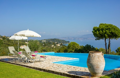 Perama Villa | Villa Pelagos undoubtedly has one of the best views in Corfu.