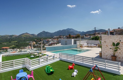Roumeli Villa | Villa Valentina, 2bedrooms relaxing retreat, w/private pool, playground and view