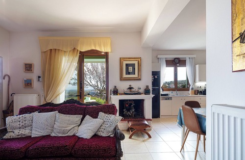 Agia Triada Villa | Villa With Unique Design and sea View, 5.5 km From the Beach!