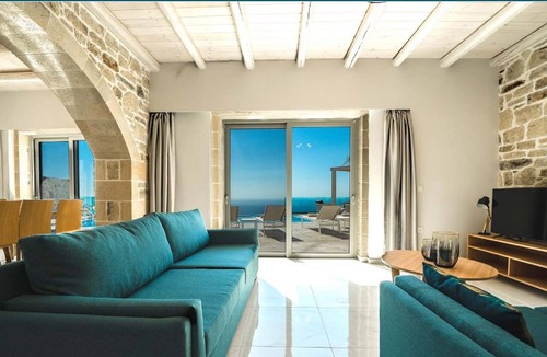 Zerviana Villa | Vlla Nafsika | Luxury villa *amazing sea view * near Falassarna Beach