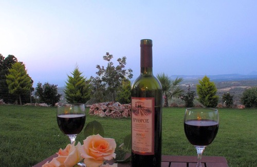 Agia Triada Villa | Wonderful private villa with A/C, private pool, WIFI, TV, patio, panoramic view and parking
