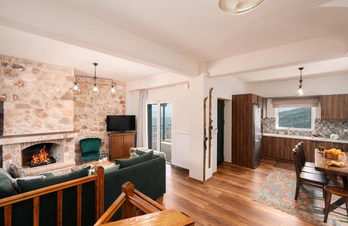 Kernitsa Villa | Xrisaetos Cozy Mountain Retreat with Stunning View By Greece Apartments