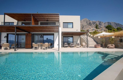 Paleros House | Zoe Sea View Villa D | Spacious Contemporary Retreat w/Infinity Pool & View