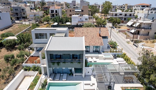 2 Sea View Villas as 1 by Chania Living Stories