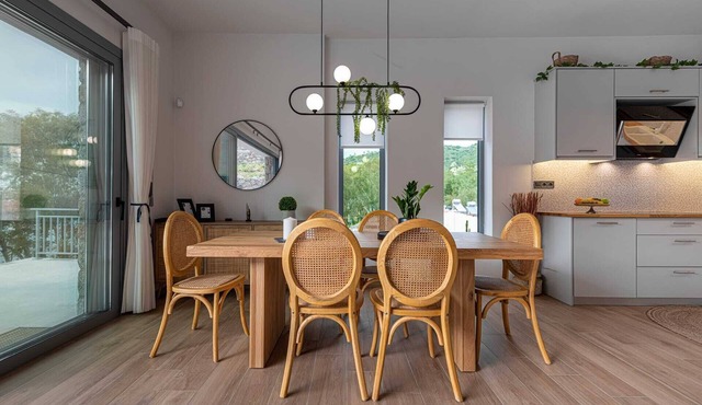 A fabulous brand new villa literally a splash away from the sea. in Aegina