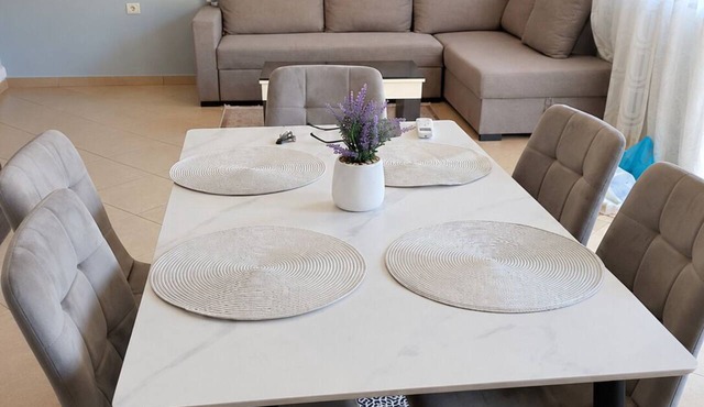 A holiday home in a quiet neighborhood 5 minutes walking distance from the sea. in Vlora