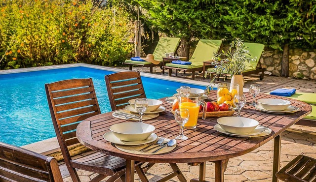 A private, luxury, stoned built villa with its own swimming pool. in Vassiliki