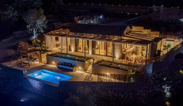 AETHER - Romantic Private Pool Villa with Spectacular Ocean Views in Corfu