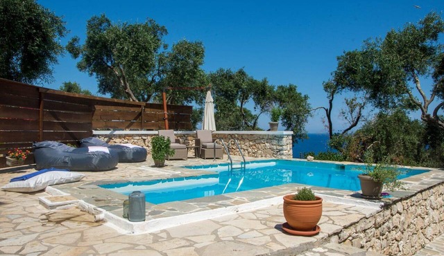 Aetheris Suite, Divine Sea Views, Private Pool, Furnished Terrace, Paxos