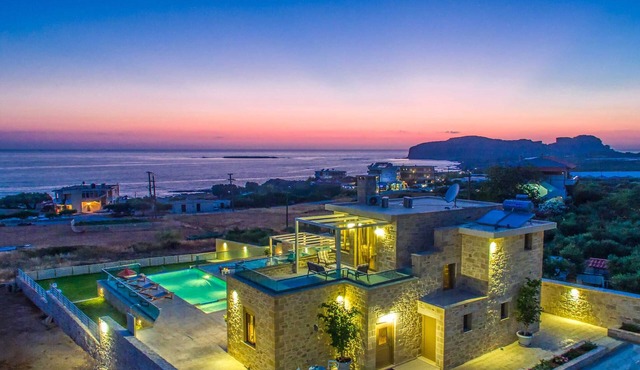 Ammora Villa l I Breakfast, 500m to the beach in Kissamos
