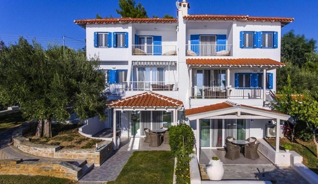 Apartment in Elia Beach with a shared pool in Kalogria