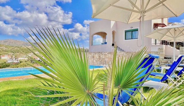 Beach Villa Evgenia with private pool