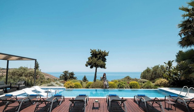 Blue Skyline Magnificent Villa, By Hellocrete in Vamos