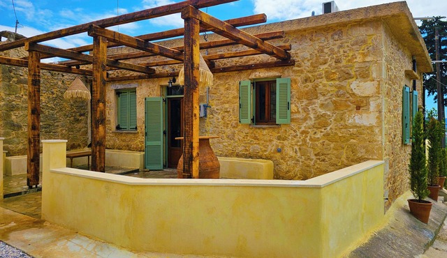 "Brown on Green" stone house with amazing view