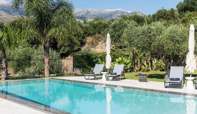 Charming 3-bedroom villa with large pool, WiFi and AC in lovely Nipos in Nipos
