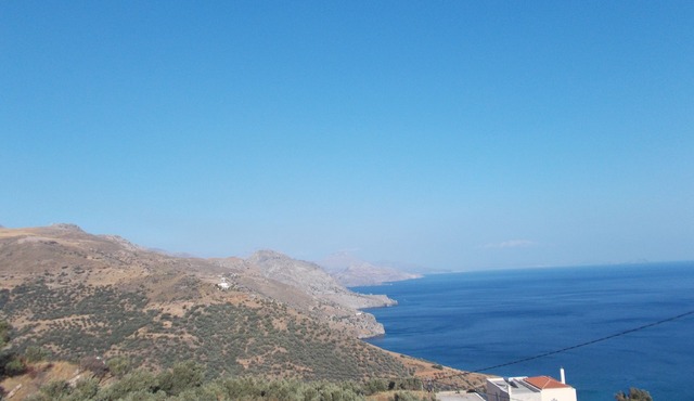 Countryside house overlooking the South Cretan Sea