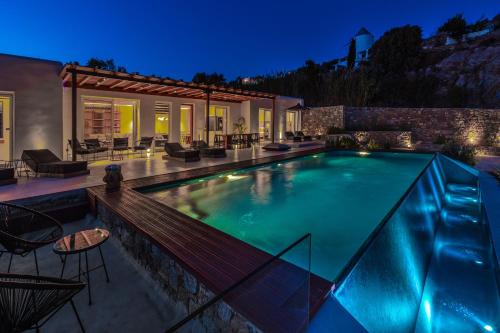 Elit Villa Psarou Heated Pool Jacuzzi