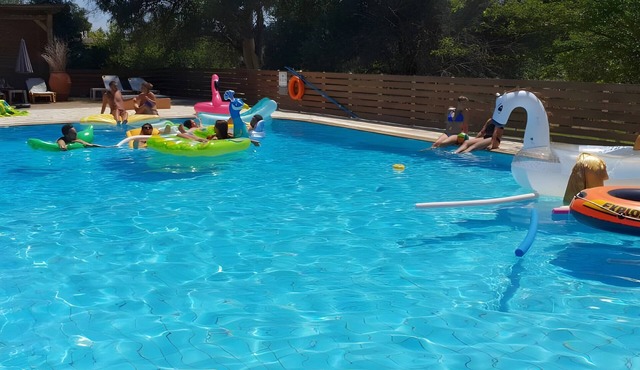 Family 2BR Apt Pool – Kitchenette 7