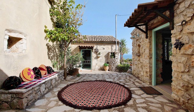 Greek Stone Cottage 'Sira Stonehouse 2' with Sea Views, Wi-Fi, and Air Conditioning