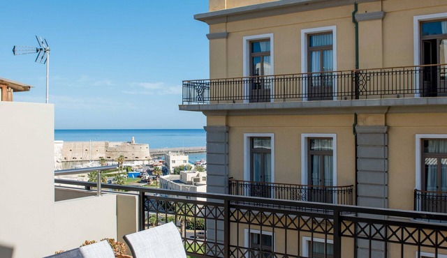 Harbour View 1BR w/Terrace Heart of Heraklion–Walk to Lions Sq, Museums & Port 5