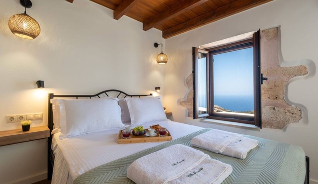 Historic old mill Panoramic Sea View Villa Kassiopi
