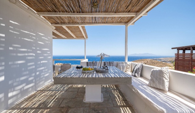 Holiday Home 'Kristina' with Sea View, Private Terrace and Air Conditioning in Serifos