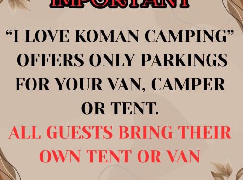 I Love Koman Camping in Shkodër