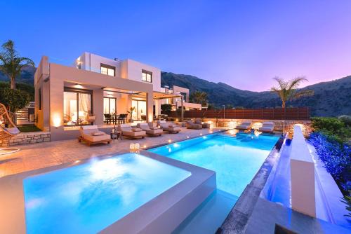 Minoas Villas Heated Pool in Kournás
