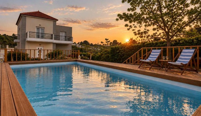 Navarino Captains Villa - Lux Private Pool Retreat in Kalamata
