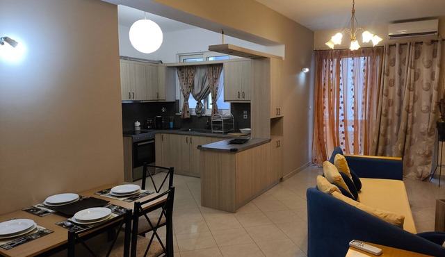 Odysseas Nea Chora Apartment with Sea View, Wi-Fi and Air Conditioning in Chania